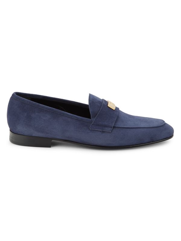 Cavalli Class by Roberto Cavalli Logo Suede Loafers